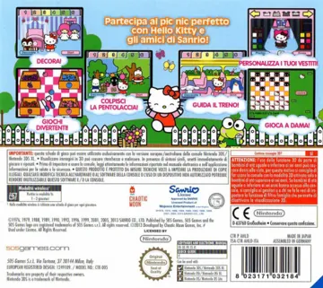 Hello Kitty Picnic with Sanrio Characters (Europe) (En,Fr,De,Es,It) box cover back